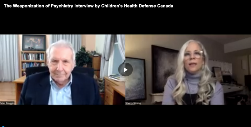 Dr Breggin and Sherry Strong of Childrens Health Defense Canada