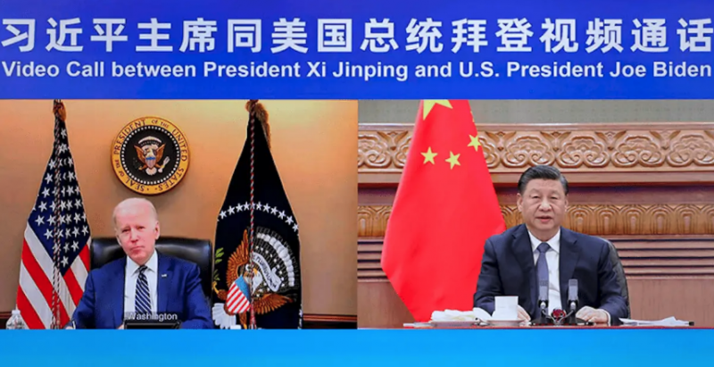 Image of Biden and Xi