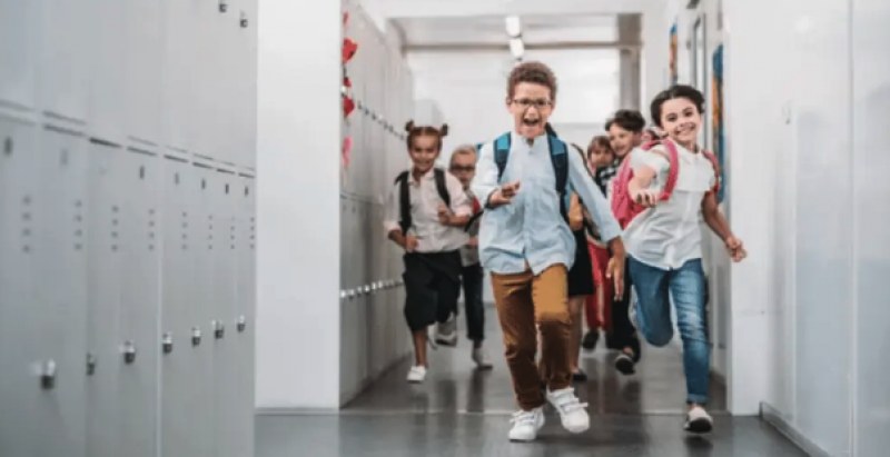 Image of children running in school hall America Out Loud PULSE Thumbnail