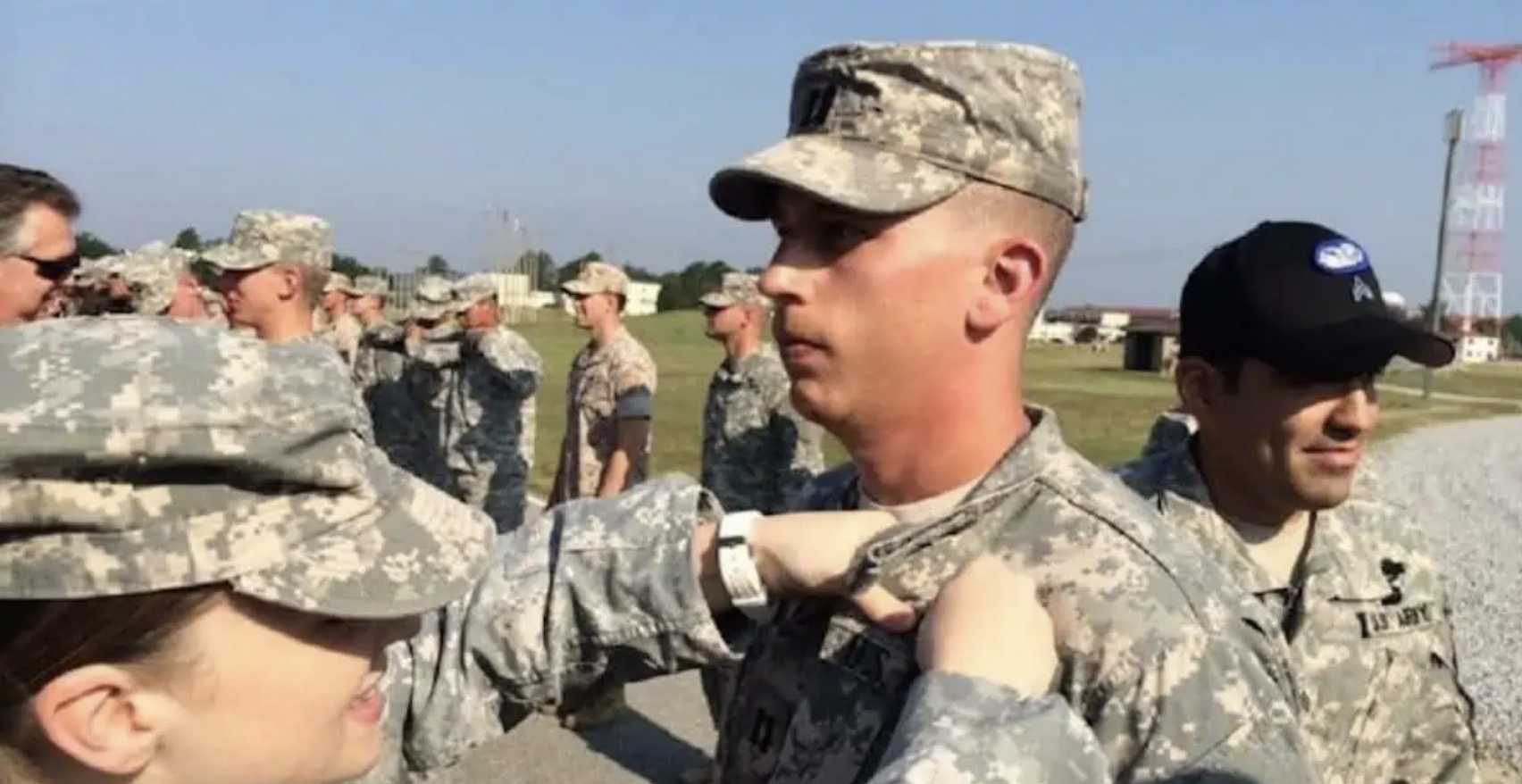 Thumbnail from America Out Loud Pulse post with military personnel getting award